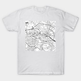 Berlin Map City Map Poster Black and White, Germany Europe Gift Printable, Modern Map Decor for Office Home Living Room, Map Art, Map Gifts T-Shirt